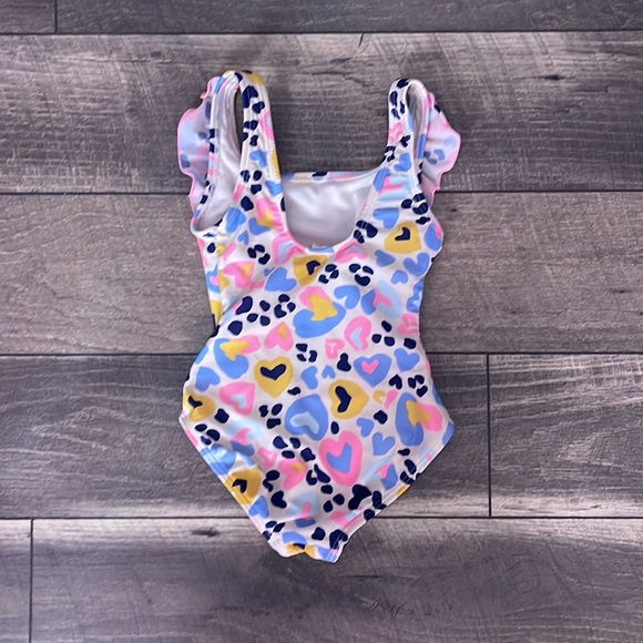 Cat & Jack Girls’ One Piece Swimsuit - Picture 2 of 3